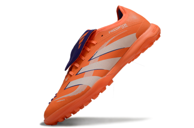 Adidas Predator 25 Elite Foldover Tongue TF Artificial Turf Soccer Shoes - Red/Whtie/Blue