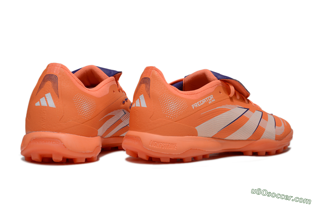 Adidas Predator 25 Elite Foldover Tongue TF Artificial Turf Soccer Shoes - Red/Whtie/Blue 6