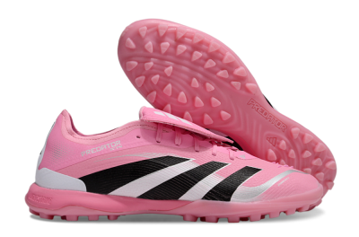 Adidas Predator 25 Elite Foldover Tongue TF Artificial Turf Soccer Shoes - Pink/Silver/Black