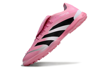 Adidas Predator 25 Elite Foldover Tongue TF Artificial Turf Soccer Shoes - Pink/Silver/Black