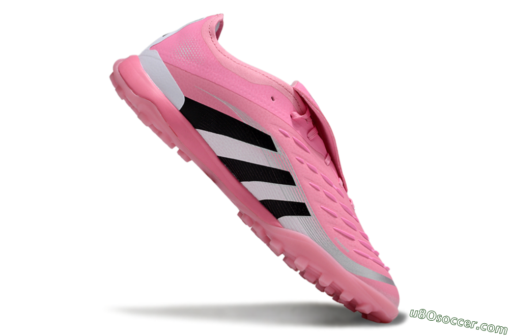 Adidas Predator 25 Elite Foldover Tongue TF Artificial Turf Soccer Shoes - Pink/Silver/Black 4