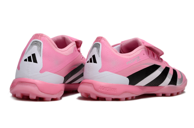 Adidas Predator 25 Elite Foldover Tongue TF Artificial Turf Soccer Shoes - Pink/Silver/Black