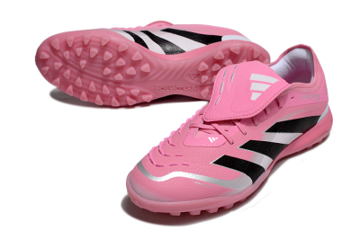 Adidas Predator 25 Elite Foldover Tongue TF Artificial Turf Soccer Shoes - Pink/Silver/Black