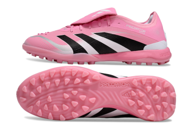Adidas Predator 25 Elite Foldover Tongue TF Artificial Turf Soccer Shoes - Pink/Silver/Black