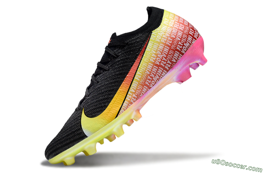 Nike Air Zoom Mercurial Vapor 16 Elite AG Artificial Grass Soccer Cleats - Black/Yellow/Red 5