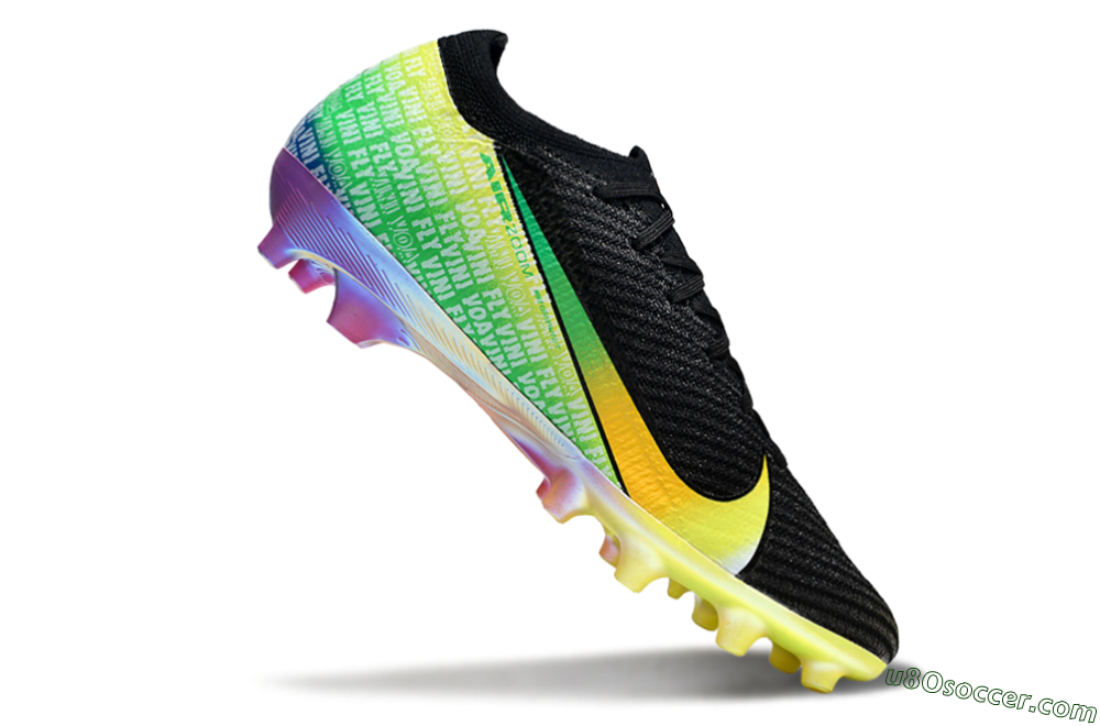 Nike Air Zoom Mercurial Vapor 16 Elite AG Artificial Grass Soccer Cleats - Black/Yellow/Red 4