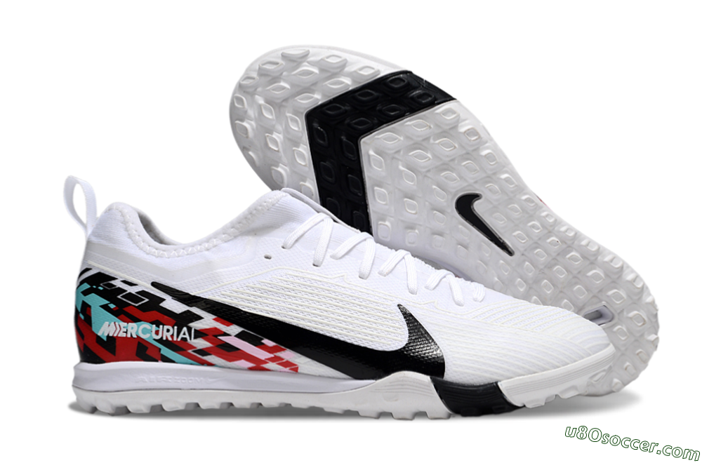 Nike Air Zoom Mercurial Vapor 16 Pro TF Artificial Turf Soccer Shoes - White/Black/Red 1