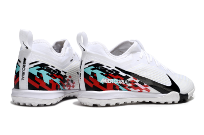 Nike Air Zoom Mercurial Vapor 16 Pro TF Artificial Turf Soccer Shoes - White/Black/Red