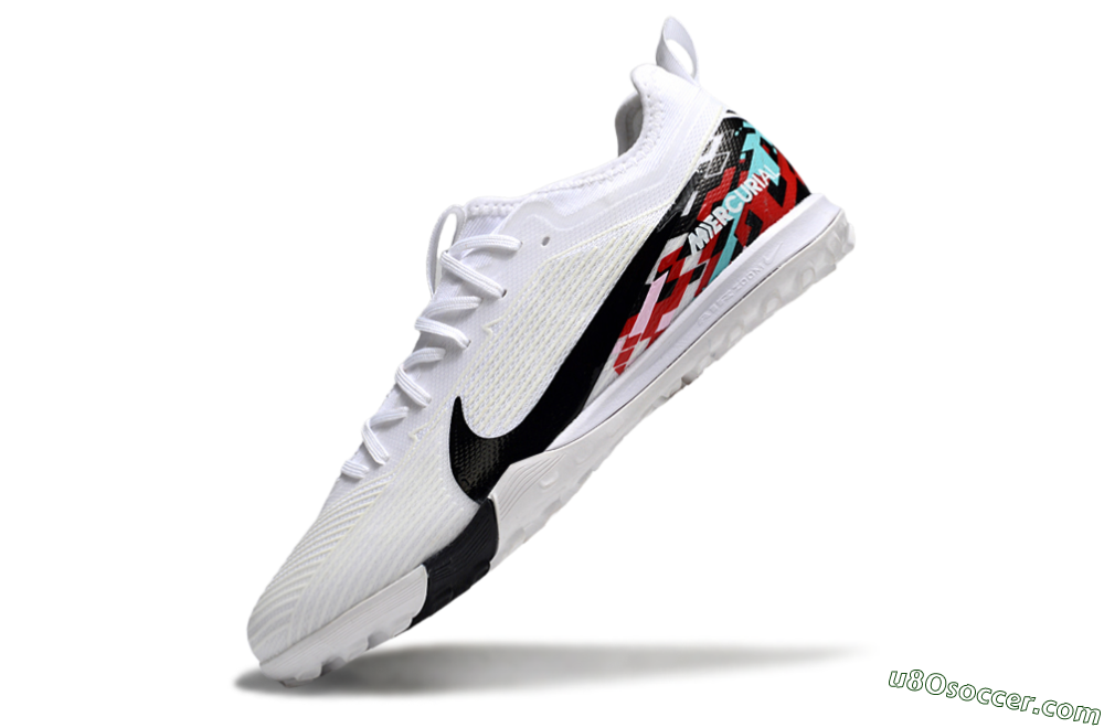 Nike Air Zoom Mercurial Vapor 16 Pro TF Artificial Turf Soccer Shoes - White/Black/Red 5