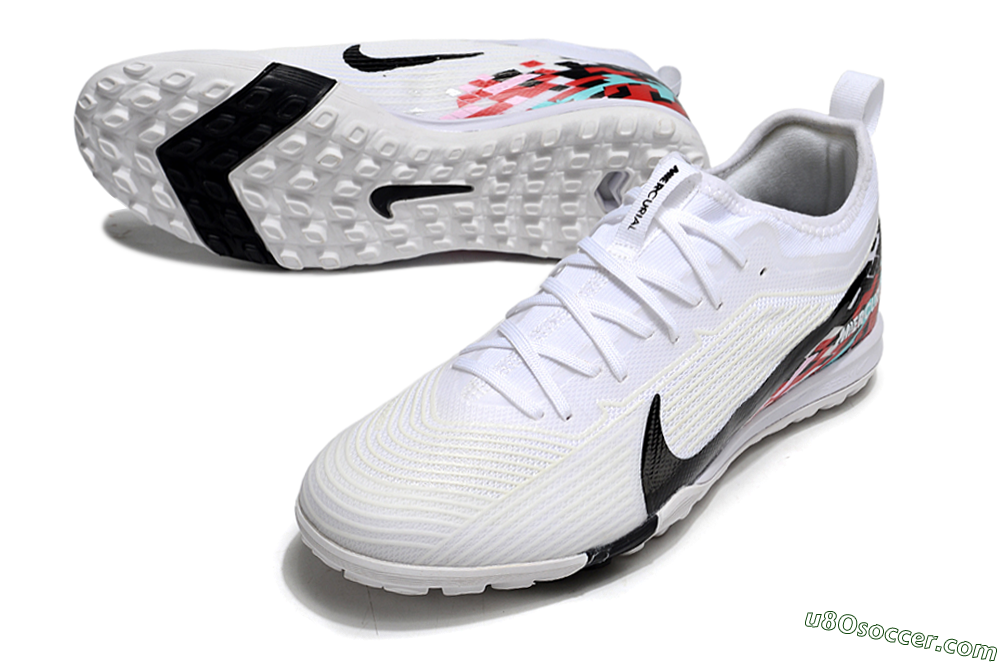Nike Air Zoom Mercurial Vapor 16 Pro TF Artificial Turf Soccer Shoes - White/Black/Red 3