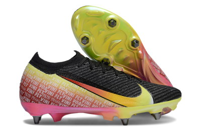 Nike Air Zoom Mercurial Vapor 16 Elite SG Soft Ground Soccer Cleats - Black/Yellow/Red