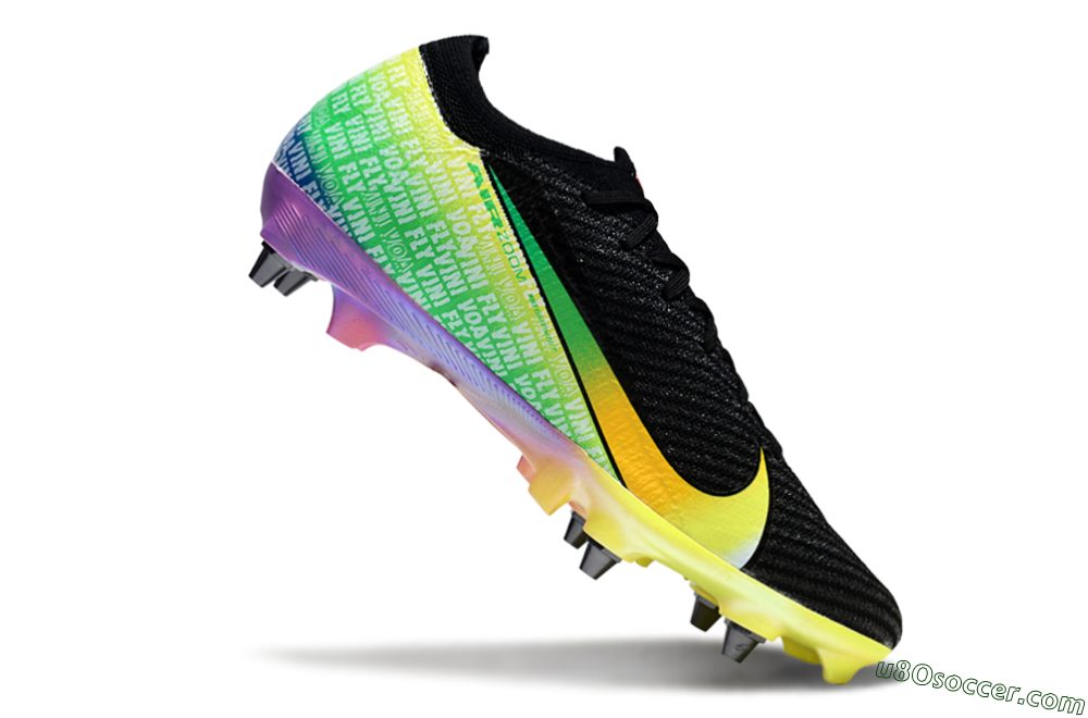 Nike Air Zoom Mercurial Vapor 16 Elite SG Soft Ground Soccer Cleats - Black/Yellow/Red 4