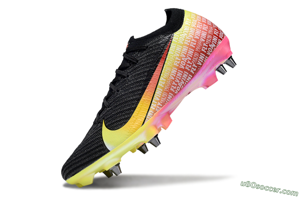 Nike Air Zoom Mercurial Vapor 16 Elite SG Soft Ground Soccer Cleats - Black/Yellow/Red 5