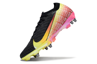 Nike Air Zoom Mercurial Vapor 16 Elite SG Soft Ground Soccer Cleats - Black/Yellow/Red