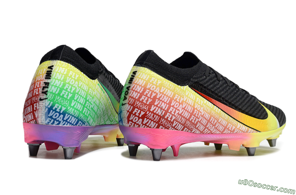 Nike Air Zoom Mercurial Vapor 16 Elite SG Soft Ground Soccer Cleats - Black/Yellow/Red 6
