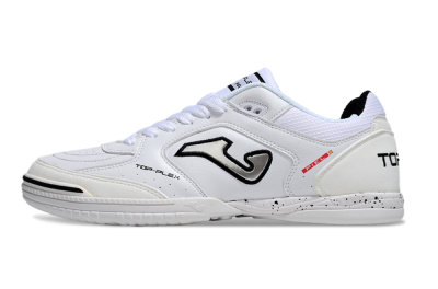 Joma Top Flex IC Indoor & Futsal Soccer Shoes - White/Silver/Black