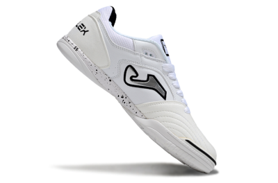 Joma Top Flex IC Indoor & Futsal Soccer Shoes - White/Silver/Black