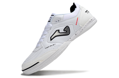 Joma Top Flex IC Indoor & Futsal Soccer Shoes - White/Silver/Black