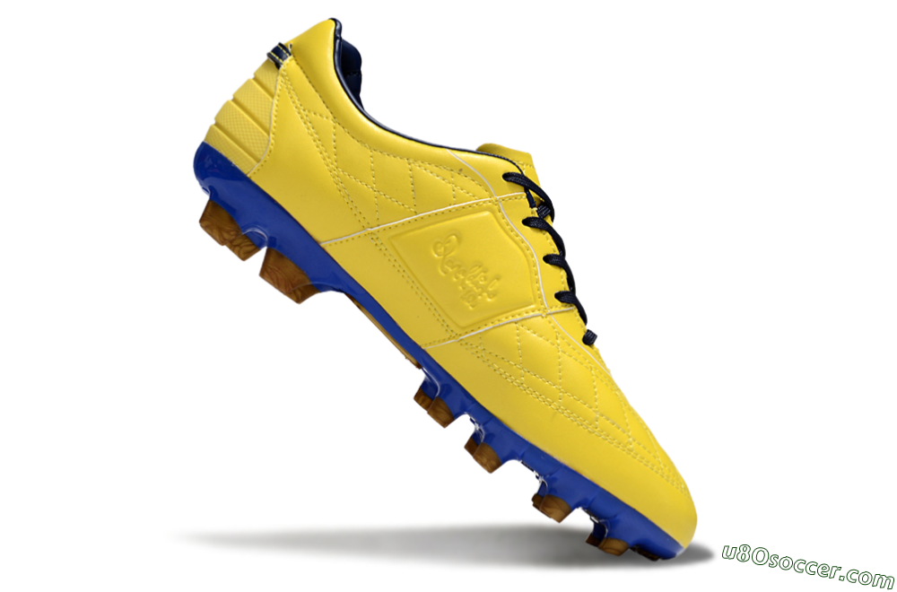 Nike Tiempo Legend R10 Elite FG Firm Ground Soccer Cleats - Yellow/Black/Blue 4