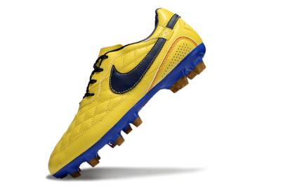 Nike Tiempo Legend R10 Elite FG Firm Ground Soccer Cleats - Yellow/Black/Blue