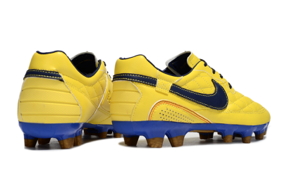 Nike Tiempo Legend R10 Elite FG Firm Ground Soccer Cleats - Yellow/Black/Blue