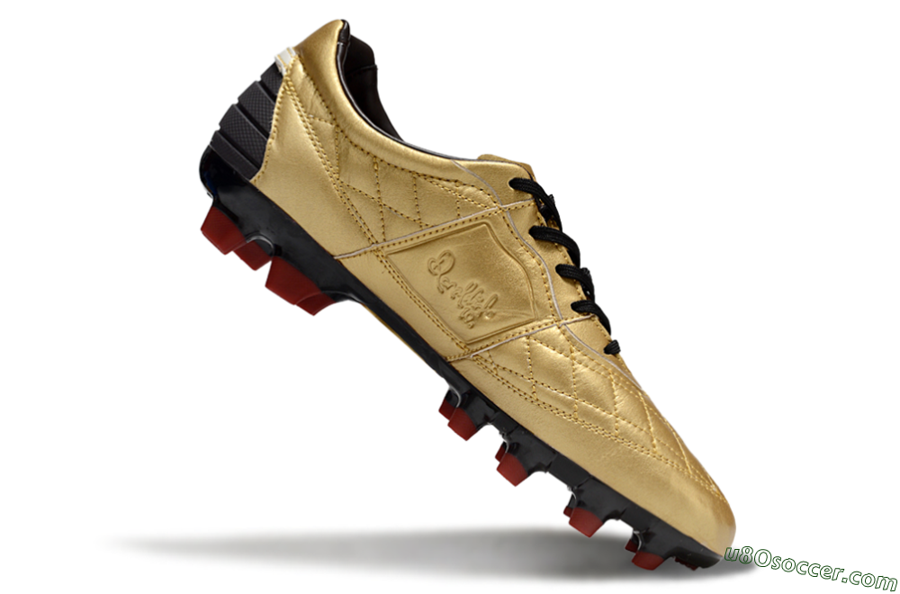 Nike Tiempo Legend R10 Elite FG Firm Ground Soccer Cleats - Gold/White/Red 4