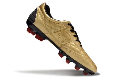 Nike Tiempo Legend R10 Elite FG Firm Ground Soccer Cleats - Gold/White/Red