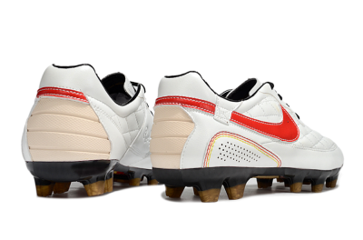 Nike Tiempo Legend R10 Elite FG Firm Ground Soccer Cleats - White/Red/Yellow