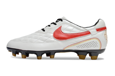 Nike Tiempo Legend R10 Elite FG Firm Ground Soccer Cleats - White/Red/Yellow