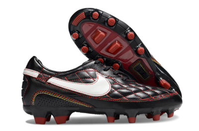 Nike Tiempo Legend R10 Elite FG Firm Ground Soccer Cleats - Black/Red/White
