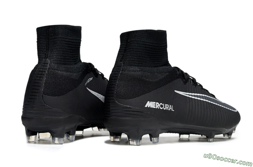 Nike Zoom Mercurial Superfly 5 Elite FG Firm Ground Soccer Cleats - Black/White 6