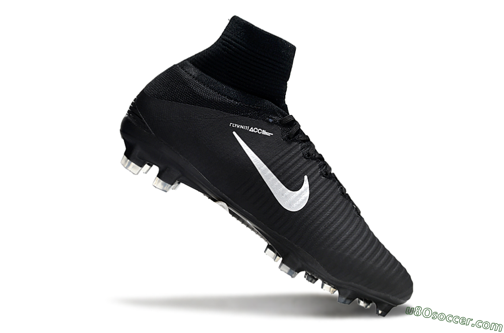 Nike Zoom Mercurial Superfly 5 Elite FG Firm Ground Soccer Cleats - Black/White 4