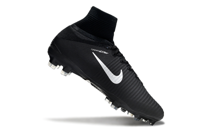 Nike Zoom Mercurial Superfly 5 Elite FG Firm Ground Soccer Cleats - Black/White