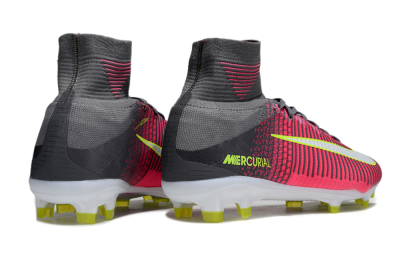 Nike Zoom Mercurial Superfly 5 Elite FG Firm Ground Soccer Cleats - Pink/Black/Yellow