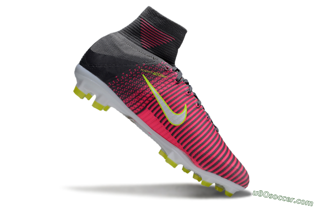Nike Zoom Mercurial Superfly 5 Elite FG Firm Ground Soccer Cleats - Pink/Black/Yellow 4