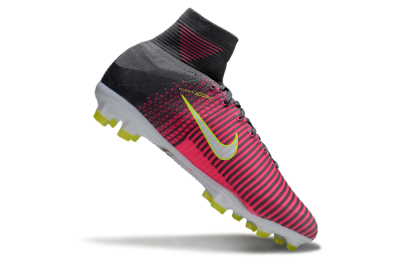 Nike Zoom Mercurial Superfly 5 Elite FG Firm Ground Soccer Cleats - Pink/Black/Yellow