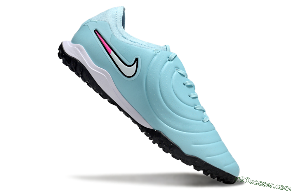 Nike Tiempo Legend 10 Pro TF Artificial Turf Soccer Shoes - Jade/White/Pink 3