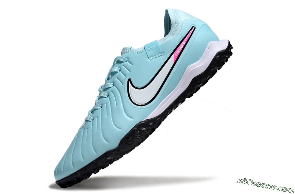 Nike Tiempo Legend 10 Pro TF Artificial Turf Soccer Shoes - Jade/White/Pink 4