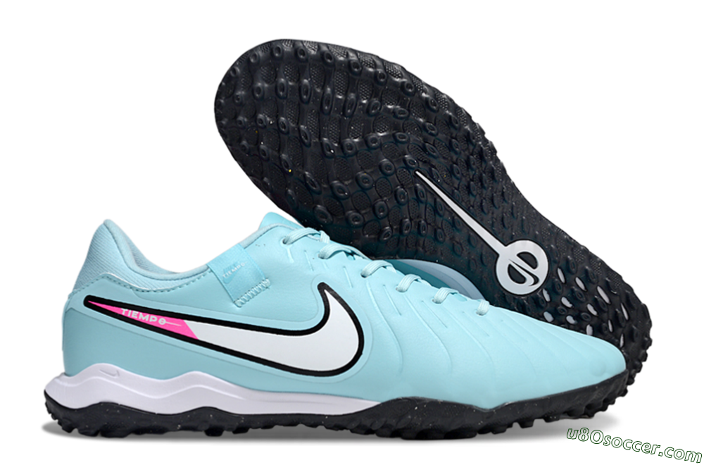 Nike Tiempo Legend 10 Academy TF Artificial Turf Soccer Shoes - Jade/White/Pink 1