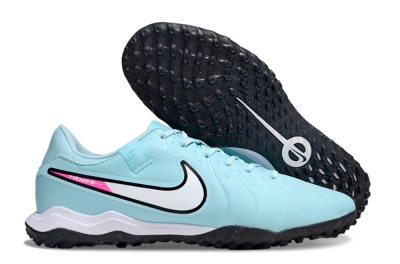 Nike Tiempo Legend 10 Academy TF Artificial Turf Soccer Shoes - Jade/White/Pink