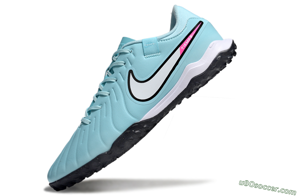 Nike Tiempo Legend 10 Academy TF Artificial Turf Soccer Shoes - Jade/White/Pink 5