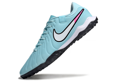 Nike Tiempo Legend 10 Academy TF Artificial Turf Soccer Shoes - Jade/White/Pink