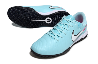 Nike Tiempo Legend 10 Academy TF Artificial Turf Soccer Shoes - Jade/White/Pink