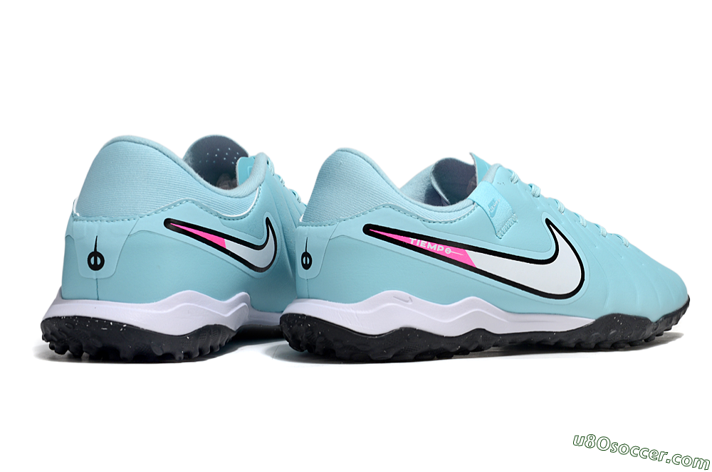 Nike Tiempo Legend 10 Academy TF Artificial Turf Soccer Shoes - Jade/White/Pink 6