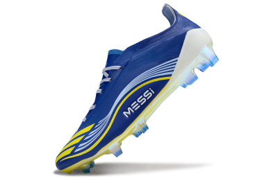 Messi x Adidas F50 Elite FG Firm Ground Soccer Cleats - Blue/Jade/Yellow