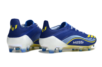 Messi x Adidas F50 Elite FG Firm Ground Soccer Cleats - Blue/Jade/Yellow