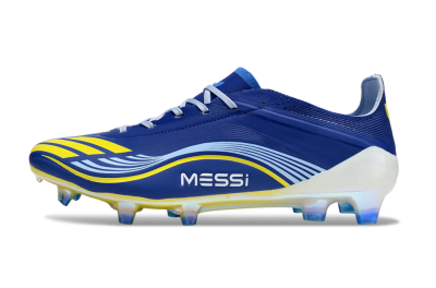 Messi x Adidas F50 Elite FG Firm Ground Soccer Cleats - Blue/Jade/Yellow