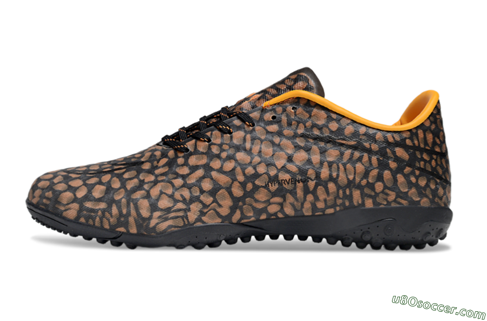 Nike Hypervenom Phantom TF Artificial Turf Soccer Shoes - Brown/Black/Yellow 2