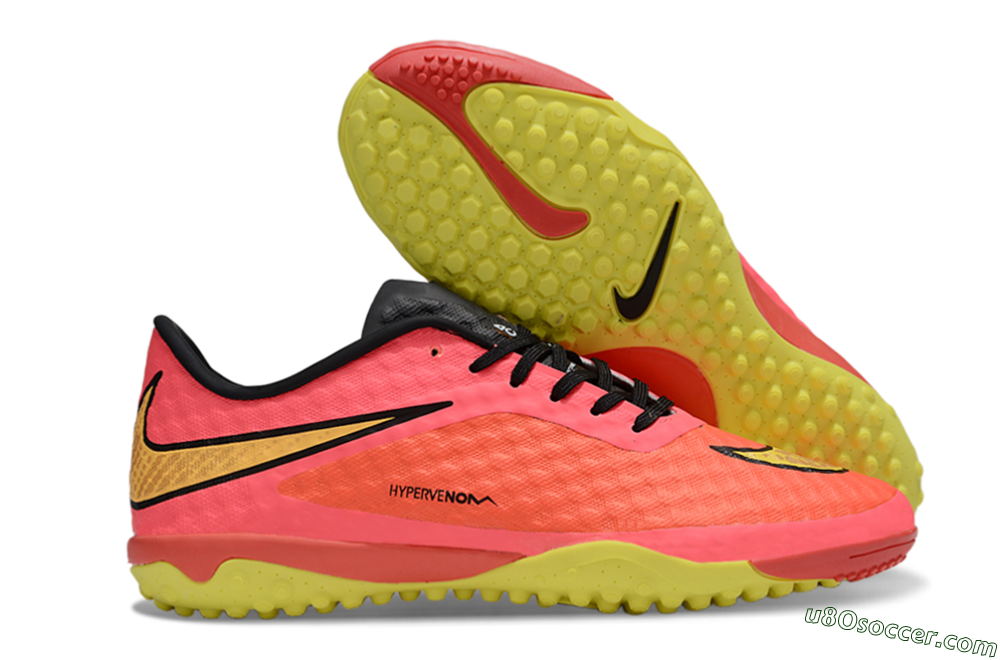 Nike Hypervenom Phantom TF Artificial Turf Soccer Shoes - Red/Yellow/Black 1