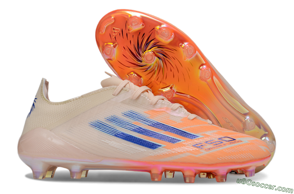Adidas F50 Elite FG Firm Ground Soccer Cleats - Pink/Blue/Gold 1